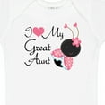 thumbnail image 4 of Inktastic I Love My Great Aunt Girls Baby Bodysuit, 4 of 5