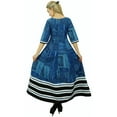 thumbnail image 7 of Phagun Women Blue Anarkali Printed Kurti Ladies Cotton Indian Casual Clothing-12, 7 of 7