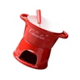 thumbnail image 4 of Olla para fondue de chocolate, olla de porcelana para derretir mantequilla, electrodomésticos de cocina, tetera Rojo, 4 of 9