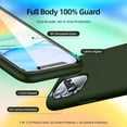 thumbnail image 2 of [5 in 1 for iPhone 11 Case 6.1 inch, with 2 Pack Screen Protector + 2 Pack Camera Lens Protector, Liquid Silicone Slim Shockproof Protective Phone Case [Microfiber Lining]… (Dark Green), 2 of 14