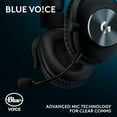 thumbnail image 2 of Logitech G Pro X SE Wired Gaming Headset: Blue VO!CE Detachable Boom Mic, DTS 7.1, 50 mm Drivers, USB/3.5mm Aux, USB DAC Included, for PC, Xbox, PS5, PS4 - Black, 2 of 9