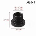 thumbnail image 3 of Black Thread Oil Filter Adapter, 5/8-24 to 1/2-20, 1/2-28, M14x1, M14x1.5, M14x1L Conversion Fittings for Automotive Use, 3 of 5