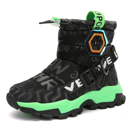 

Winter kids snow boots Boys girls Outdoors Non-slip catch waterproof warm Cold proof shoes (Kids/Big Kids)