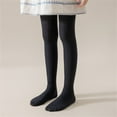 thumbnail image 2 of KAUOD Girls Ribbed Knit Tights Fleece Thermal School 𝐔niform Full Length Footed Leggings Kids Toddler Opaque Dance Pantyhose, 2 of 6