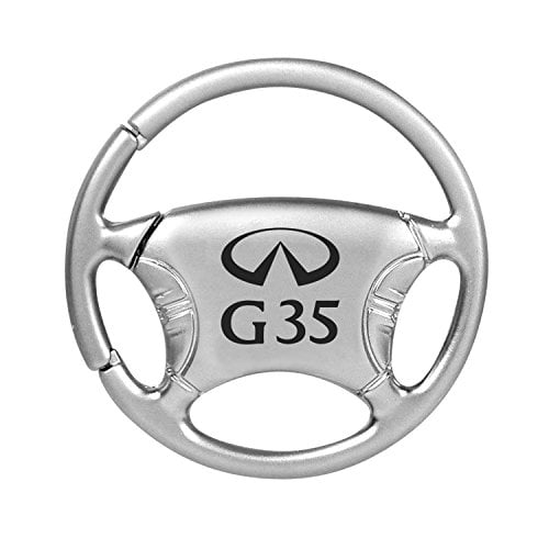 Au-Tomotive Gold, INC. Infiniti G35 Silver Steering Wheel Key Chain