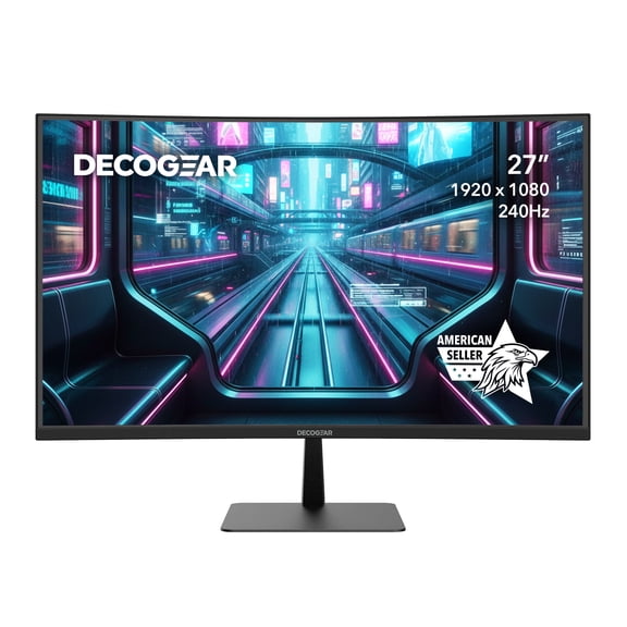 Deco Gear 27" 240Hz Curved FHD Gaming Monitor with HDR
