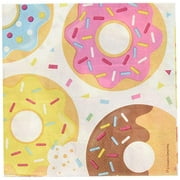 Angle View: Creative Converting Donut Lunch Napkins Party Supplies, 32.7cm x 32.3 cm, Multicolor (16 count)