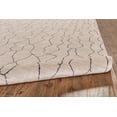 thumbnail image 6 of Feizy Lennox Modern Abstract, Ivory/Gray, 5' x 8' Area Rug Sheen Handmade Industrial Geometric Design Carpet for Living Dining Bed Room, 6 of 8