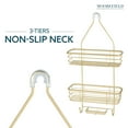 thumbnail image 3 of Moorefield 3-Tier Hanging Shower Caddy with Suction Cups, Non-Slip Neck, Bathroom Organizer, Gold, 3 of 7
