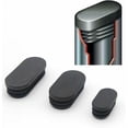 thumbnail image 4 of Tapas de plástico ovaladas para patas de muebles de tubo, paquete de 20, 15 x 30 mm, ideales para sillas, gabinetes y trampolines, 4 of 5