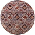 thumbnail image 1 of Ahgly Company Indoor Round Mid-Century Modern Khaki Rose Pink Oriental Area Rugs, 6' Round, 1 of 6