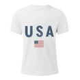 thumbnail image 4 of Taqqpue 4th of July Shirts for Men Plus Size American Flag Patriotic T-Shirt Independence Day Graphic Short Sleeve Tee Tops M-4XL, 4 of 5