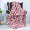 thumbnail image 4 of Floral Soft Flannel Fleece Blanket, Overview of Blooming Flowers with Swift Streaks Tropical Garden Pattern, Cozy Plush for Indoor and Outdoor Use, 50" x 60", Dark Pink and Pale Grey, by Ambesonne, 4 of 5