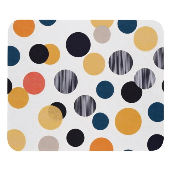 PhooArto Comfortable Mouse Pad Dot Colorful Patterns Desktop Mousepad , 21 x 25 cm Mouse Mat, Non-Slip Rubber Base, Improves Speed and Precision
