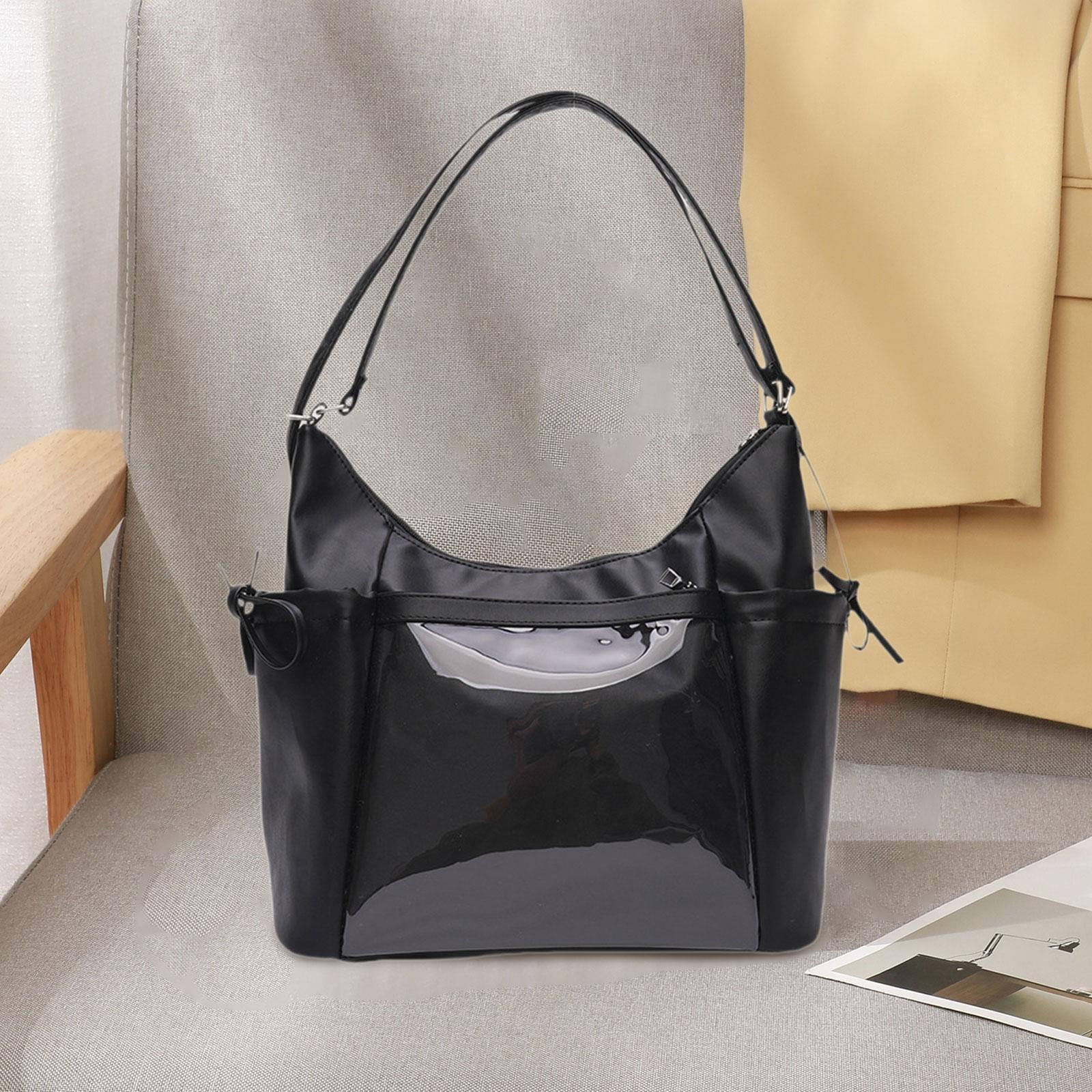 Abbraccia Ita Bag Uniform Bag DIY Multipurpose Transparent Purse Handbag Backpack for Gifts Anime Dolls Display Party Shopping Students Black