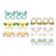 thumbnail image 3 of Gafas de conejito de Pascua con forma de huevo y zanahoria, accesorios para fotos, gafas de conejito de Pascua para bebé 12 piezas estilo B., 3 of 9