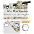 thumbnail image 6 of Spring Floral Blackout Curtains 84 Inches Long for Bedroom, Green Botanical Flowers Watercolor Thermal Insulated Room Darkening Black Out Window Curtain Panels Grommet Drapes for Living Room, 6 of 8