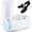 White, variant on Aship Shoe Washing Bag,Deep Cleaning Laundry Shoe Bag with Shoe Tree,Durable&Reusable for Various Shoes Add a Net to the Side(Diameter:7.48inch,Length:15.35inch,White)