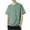 Green, variant on tarylea Men's T-Shirts Plus Size Crew Neck Elbow Length Tops Solid Color Loose Fitted Shirts Casual Comfy Summer Breathable Dailywear Shirts