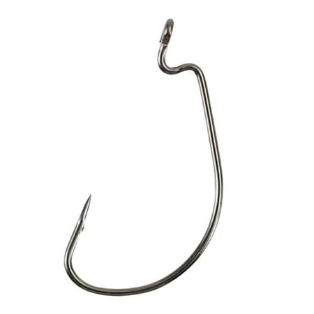 300pcs Per Set Offset Fishing Hooks Type 8 High Carbon Steel Soft Worm Fish Hooks