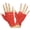 Floral Lace - Red, variant on Women's Fishnet Floral Lace Gloves - One Size - Neon Green