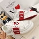 thumbnail image 2 of Va1entt1no (V.T) Zapatos De Hombre De Alta Calidad Moda De Los Hombres Venta Caliente Primavera Verano Clásico Estilo Todo Combinado Letra Zapatillas De Deporte Blanco Con Cordones Tamaño : 38-44 Gao Jiahui unisex, 2 of 2