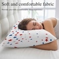 thumbnail image 5 of 4th of July Throw Pillow Covers, Independent Day Red Blue Stars Textured Soft Breathable Pillow Cases with Invisible Zipper for Sleeping, Small Pillowcases for Couch Bed Sofa Chair 16x24 Inches, 5 of 9