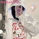 thumbnail image 2 of Sudadera con capucha de Hello Kitty para mujer, suéter con capucha de Anime de dibujos animados Kawaii, suéter de gran tamaño, Y2k, Harajuku, 2 of 4