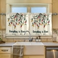 thumbnail image 2 of Yayeee Kitchen Curtains Tier Set of 2 Light Filtering 57"x24" Over Sink Window Panels, Christmas Light, 2 of 7