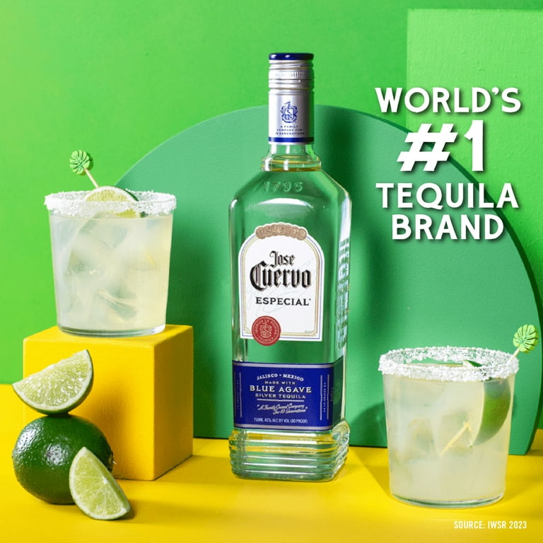 Jose Cuervo Especial Silver Tequila with Margarita Mix, 750 ml