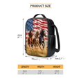 thumbnail image 4 of ZUXONGSY Horse American Flag Print School Backpack School Bag Bookbag Set Lunch Bag Pencil Case Bottle Holder 4pcs Set Modern Kids Bookbag with Shoulder Strap for Preschool, Kindergarten, Elementary, 4 of 6