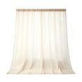 thumbnail image 2 of Outdoor Sheer Curtains for Patio - Waterproof Voile Sheer and Breathable Mesh Net Privacy Added Light Filtering Curtain for Porch Yard Pergola, 106x63 Inches,1PCS, 2 of 6