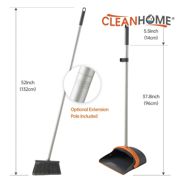 実家大掃除中  ZX Broom Dustpan Set Cleaning Tool Dust Pan Long Handle