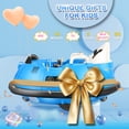 thumbnail image 3 of Farmdex 12 Vot Ride on Toys for Toddlers Ride on Bumper Car with Remote Control, Baby Bumper Car W/ 360 Degree Spin, LED Colorful Lights, Five-Point Seat Belt, Blue, 3 of 11