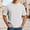 White, variant on Bcfgryg Corduroy Crewneck T Shirt Soft Textured Casual Short Sleeve Tee Comfortable Relaxed Fit Basic Solid Color Top For Everyday Wear Men's T Shirts Red L