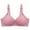 Pink, variant on Bigersell Push up Bras for Women Full-Coverage Wireless Bra Ladies V-Neck Padded Bras No Underwire Women's Sports Bras Solid Color Comfort Soft No Wire Brassiere Everyday Wear Light Blue M