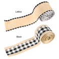 thumbnail image 3 of Creative imitation linen edging ribbon bow home Christmas decoration, 3 of 9