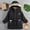 Black, variant on Liyamei Kids Hooded Padded Jacket with Zipper for Winter Warm Fashion Coat Size 3-4 Years
