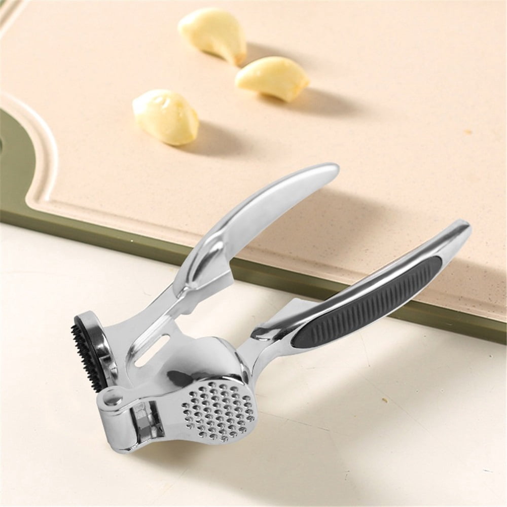 Zinc alloy Garlic Press, Premium Garlic Crusher - Leak-Proof, Easy to Clean, Rust-resistant, Dishwasher Safe!