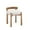 Beige - Chenille, variant on Guyou Wooden Vanity Chair, Modern Linen Upholstered Small Ottoman Footstool, Lovely Round Makeup Stool for Bedroom Living Room Makeup Room, Beige