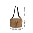 thumbnail image 3 of Bolso bandolera de lona para mujer, bolso de hombro, riñonera, bolso pequeño – Correa ajustable y desmontable, diseño ligero y compacto, ideal para el día a día, uso casual y viajes., 3 of 5
