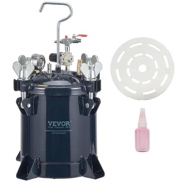 Depósito de pintura en aerosol a presión VEVOR, 10 l/2,5 galones, 70 psi como máximo