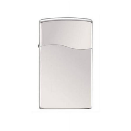 Zippo High Polish Chrome BLU2 Silver Lighter (4 1/4 x 2 1/4-Inch)