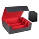 thumbnail image 2 of Estuche para baraja de cartas, resistente, organizador para guardar cartas coleccionables. negro rojo, 2 of 9