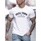 thumbnail image 1 of Men's Casual Crew Neck T-Shirt with IBIZA Town Print, 100% Polyester Knit Fabric, Regular Fit Short Sleeve Top Tee For Adult, Men, Women, Teen, Teenager, Adolescent, Youth, 1 of 6