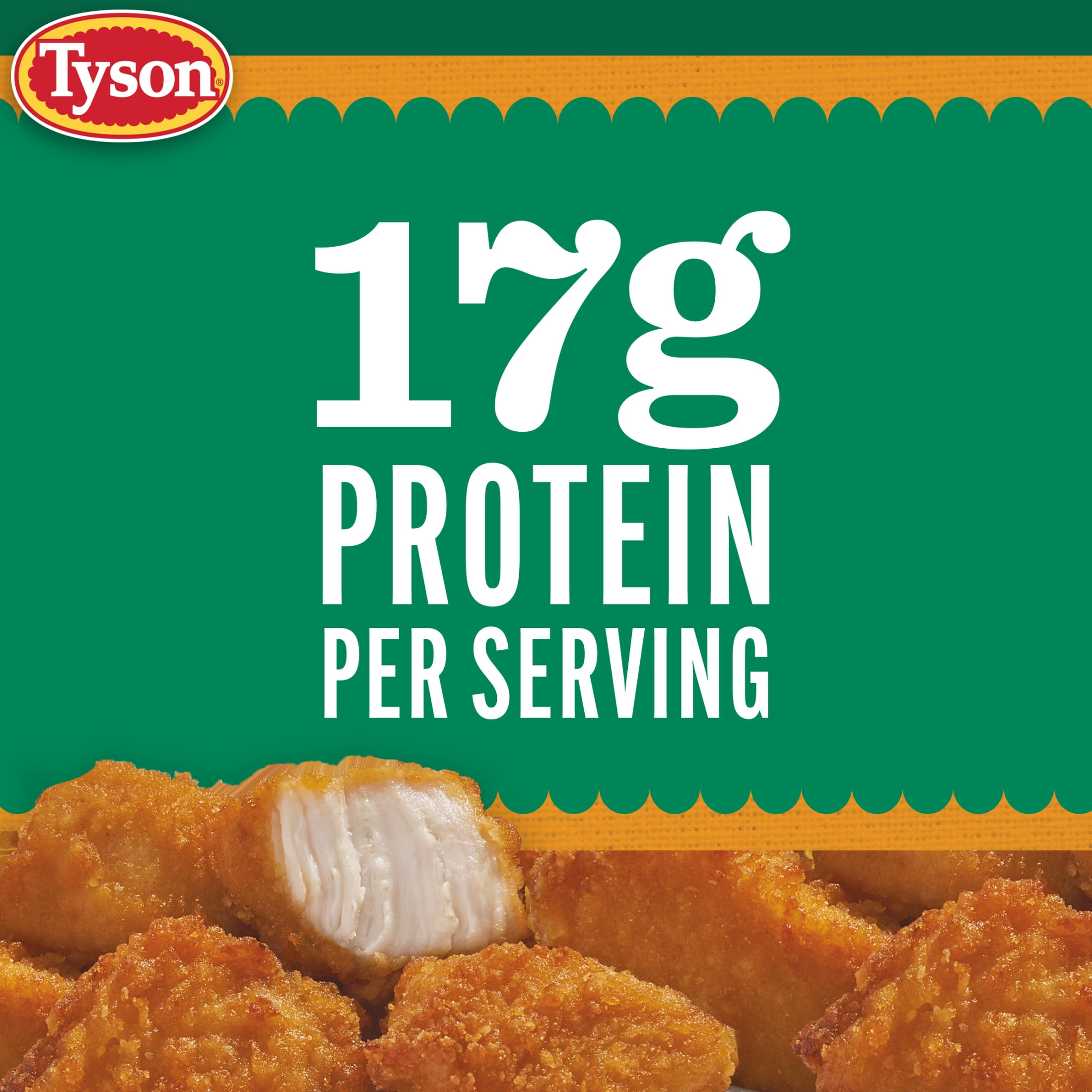 Tyson Lightly Breaded Honey Chicken Nugget Bites, 20 oz (Frozen, Fully Cooked)