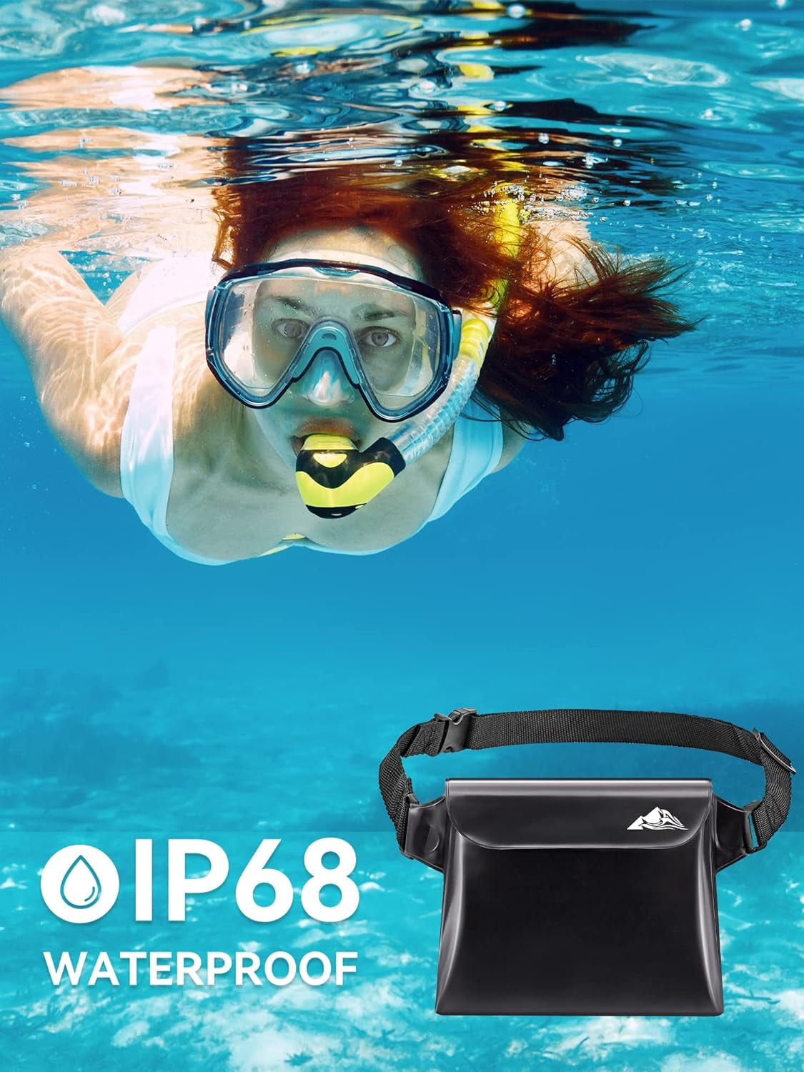 2/3/4 Pack Waterproof Pouch with Waist Strap, Screen Touchable Dry Bag with Adjustable Belt for Phone Valuables for Kayaking, Swimming, Snorkeling, Boating, Fishing, Surfing & Beach