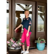 The Pioneer Woman Pull-On Tie Hem Capri Pants
