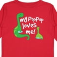 thumbnail image 4 of Inktastic My Pop Pop Loves Me Dinosaur Boys or Girls Long Sleeve Toddler T-Shirt, 4 of 5