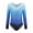 Blue, variant on Girls Dance Wear, Stretchy Gym Suit One-Piece Long Sleeve Ballet Leotard Training Suit for Dance Class, Gymnastic Exercise
